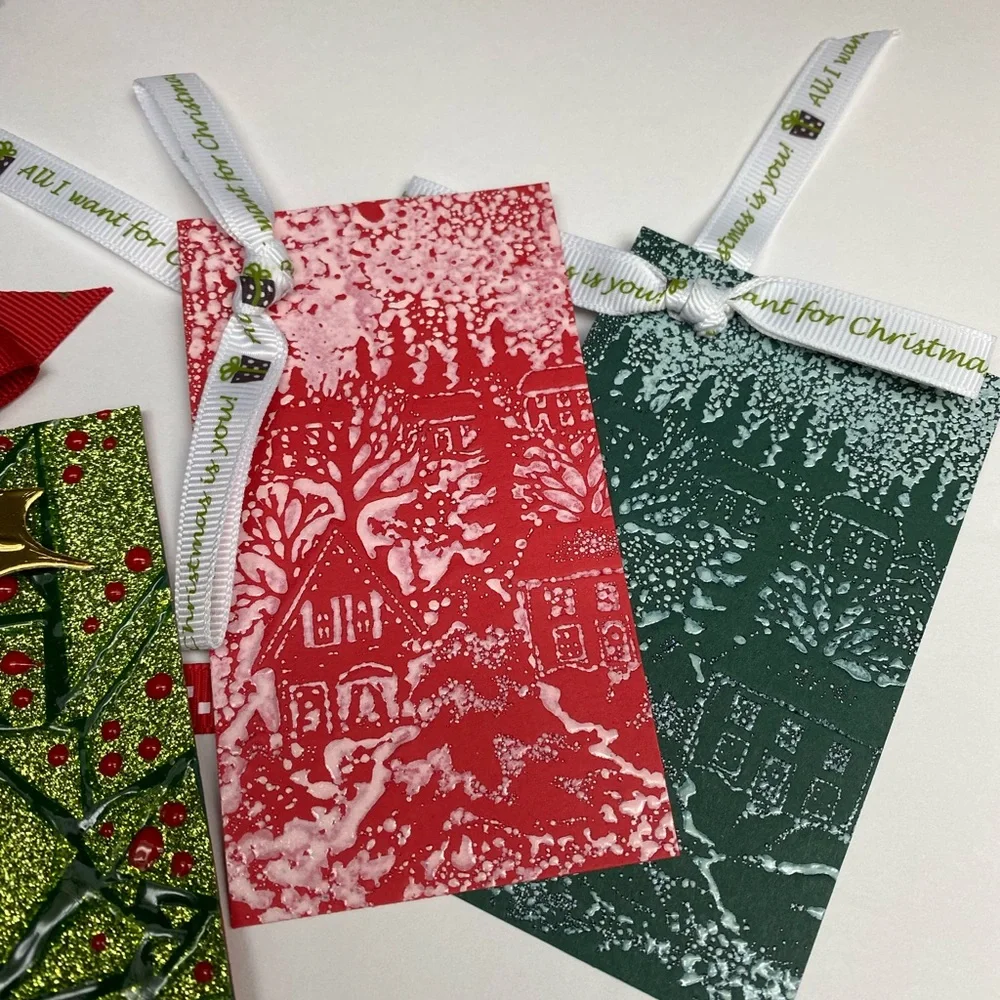Lot of Handcrafted Christmas Tags for Gifts